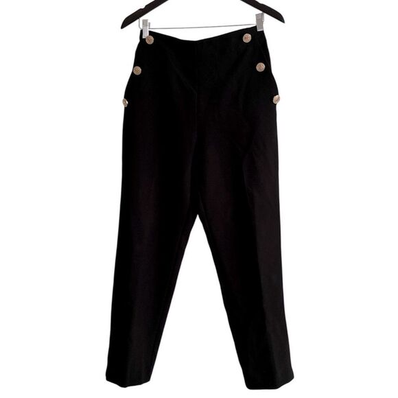 Zara Pants - Zara High Rise Trousers Gold Hardware EUC